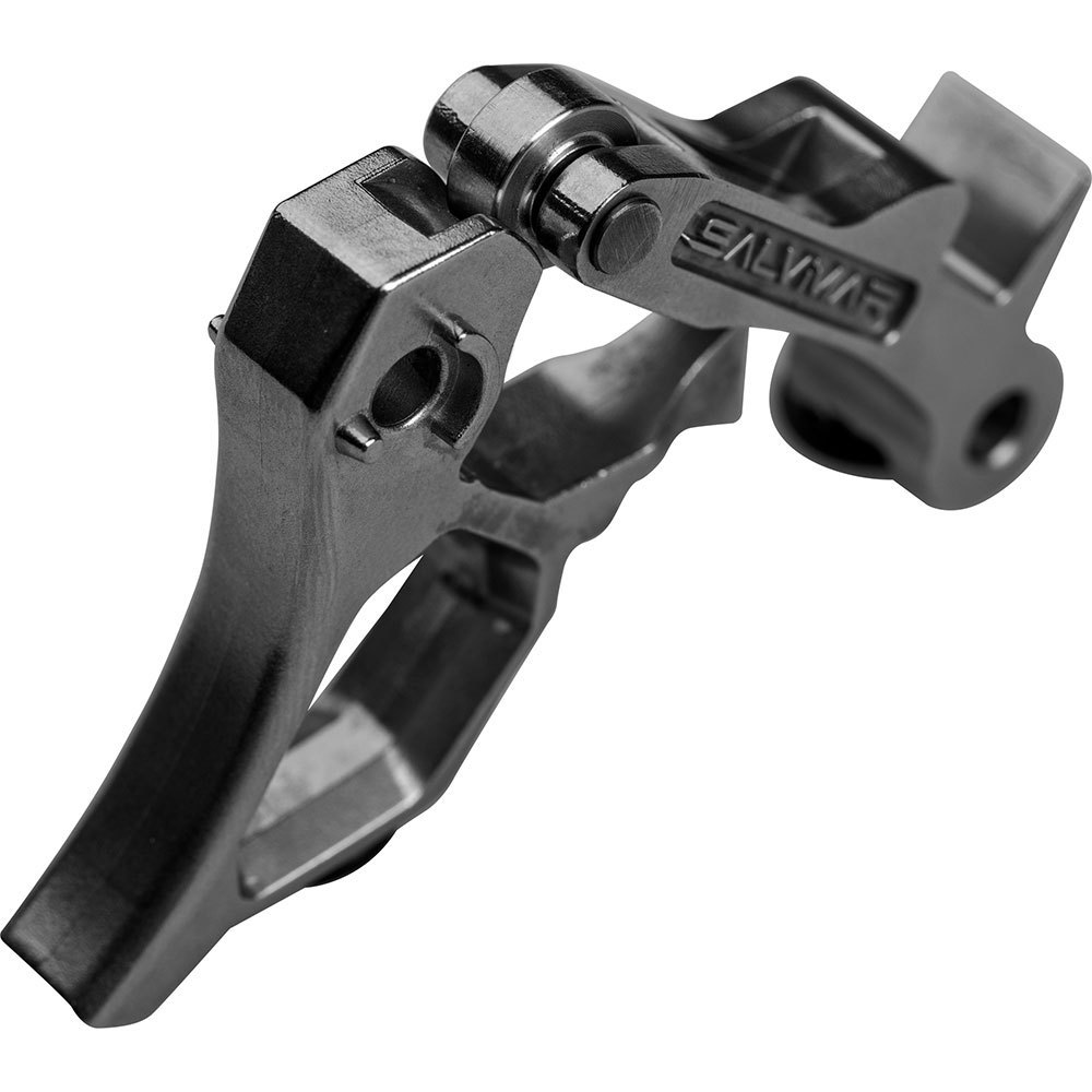 Salvimar Ares Coltello Subacqueo - Lama Asimmetrica In Acciaio Anticorrosione, Fodero In Nylon Con Doppia Fessura - Per Pesca E Immersioni